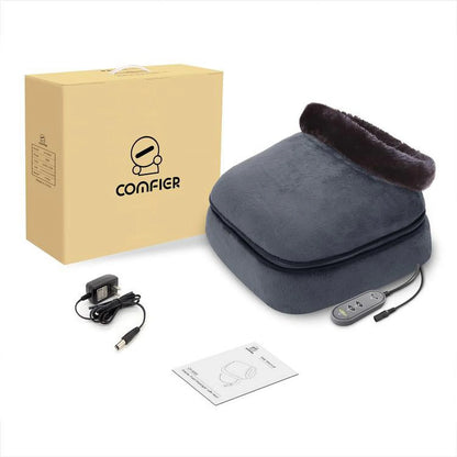 Kneading Shiatsu Foot &amp; Back Massager with Heat, Feet Warmer Machine Gift for Family