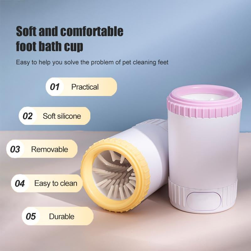 Pet Care 2nd Gen Semi-Automatic Dog Paw Cleaner – No-Electric, Portable Paw Washer Cup for Quick &amp; Effective Cleaning