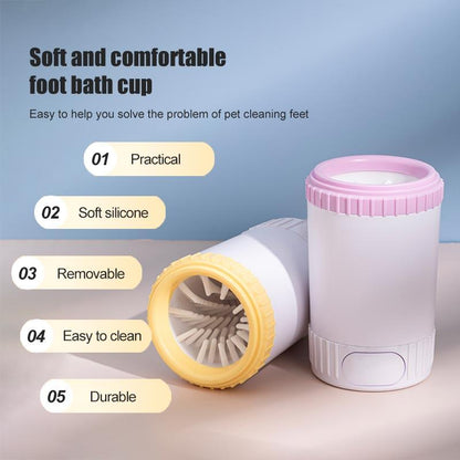 Pet Care 2nd Gen Semi-Automatic Dog Paw Cleaner – No-Electric, Portable Paw Washer Cup for Quick &amp; Effective Cleaning
