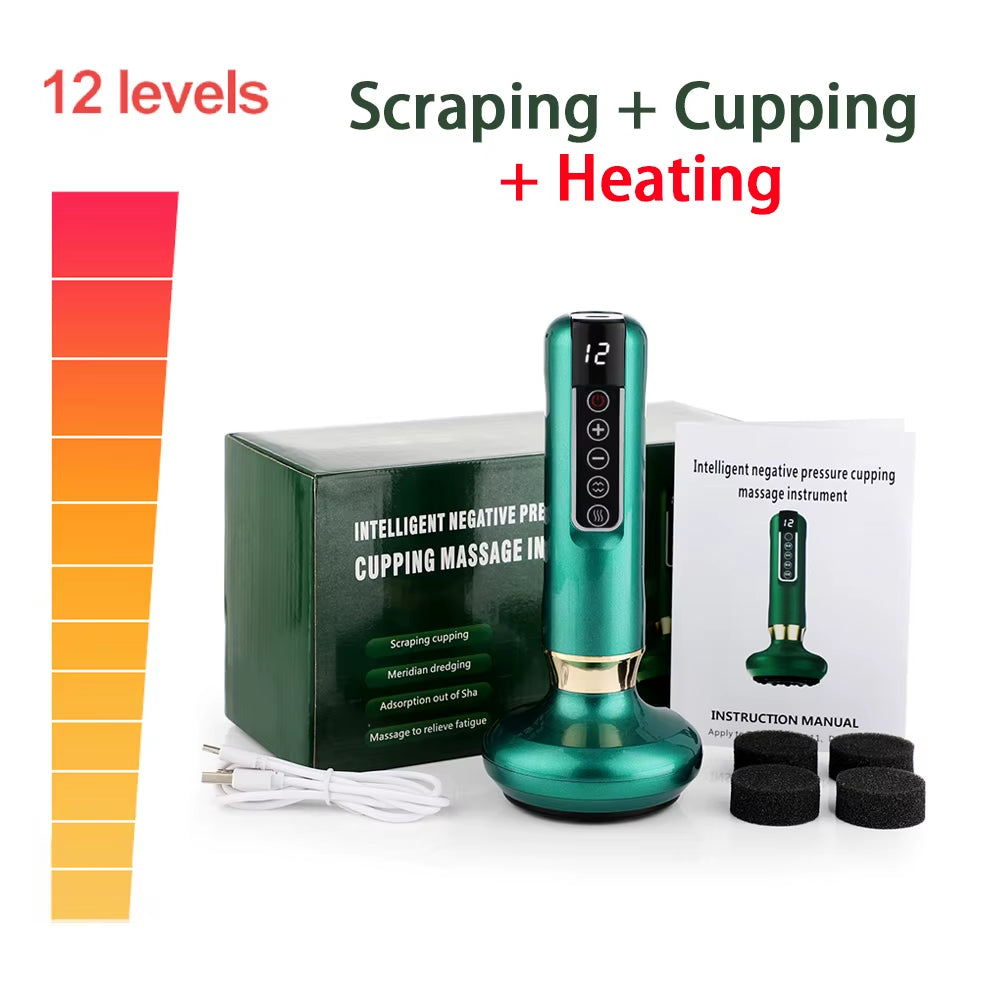SculptEase™ Magnetic Cupping Massager – Rechargeable Body Scraping &amp; Cellulite Removal Therapy Tool