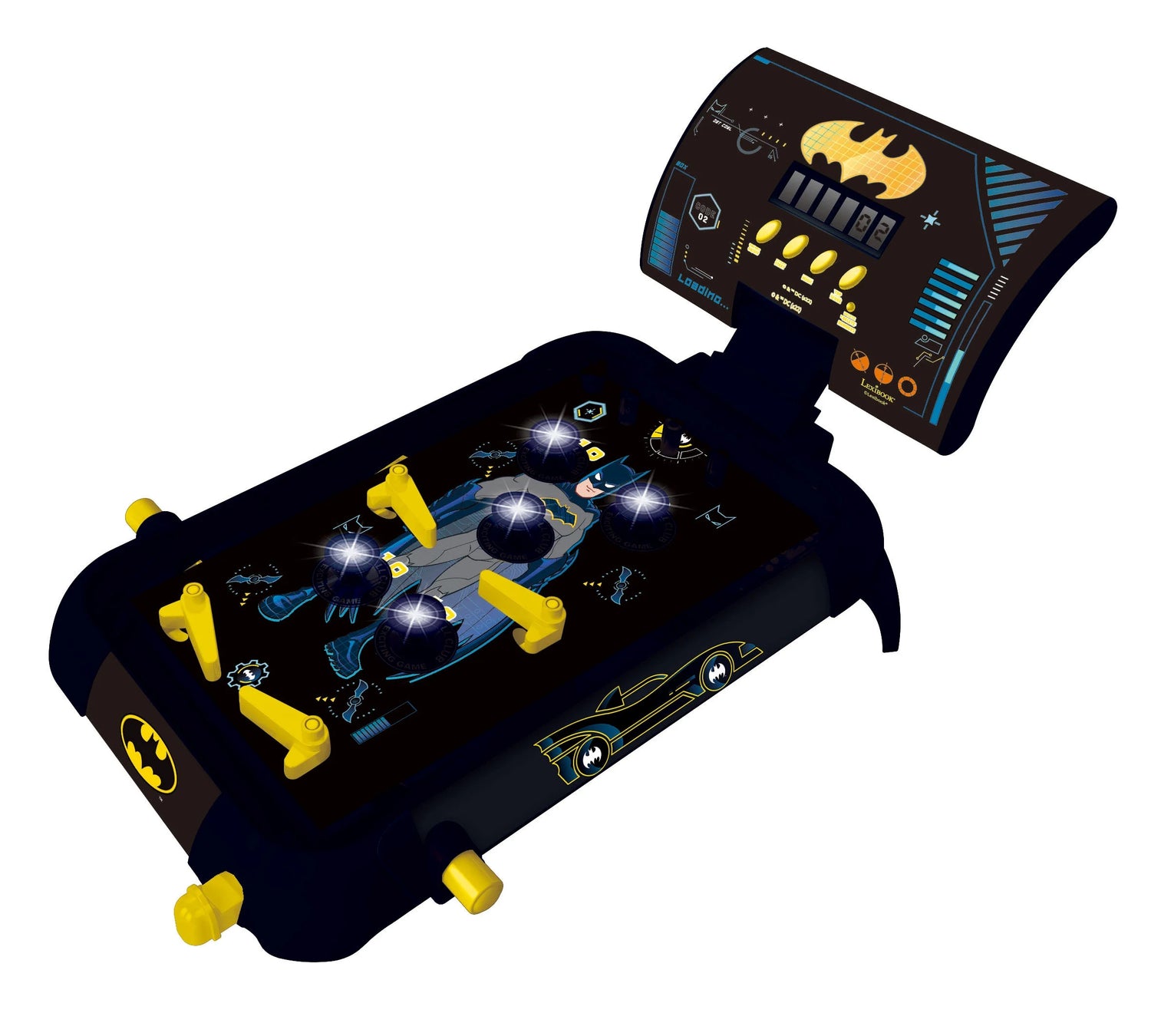 Batman Electronic Pinball Machine – JG610BAT with Lights, Sound Effects &amp; Digital Score Display