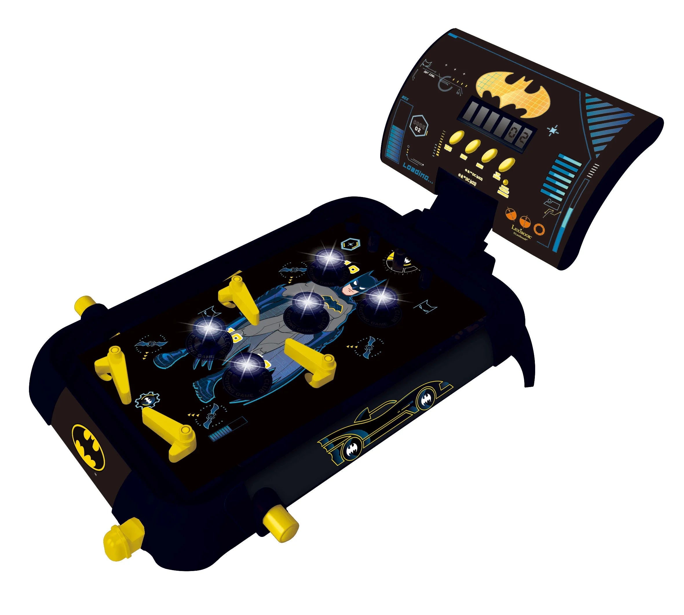 Batman Electronic Pinball Machine – JG610BAT with Lights, Sound Effects &amp; Digital Score Display