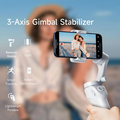 🎥 Smartphone Gimbal Stabilizer – 3-Axis Handheld Camera Gimbal for iPhone &amp; Android  Face &amp; Object Tracking | Anti-Shake | Portable &amp; Foldable | Video Vlogging Gimbal for Creators