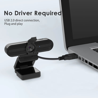 2K/1080P USB Webcam with Dual Microphones – Autofocus Streaming &amp; Conference Camera for PC/Laptop