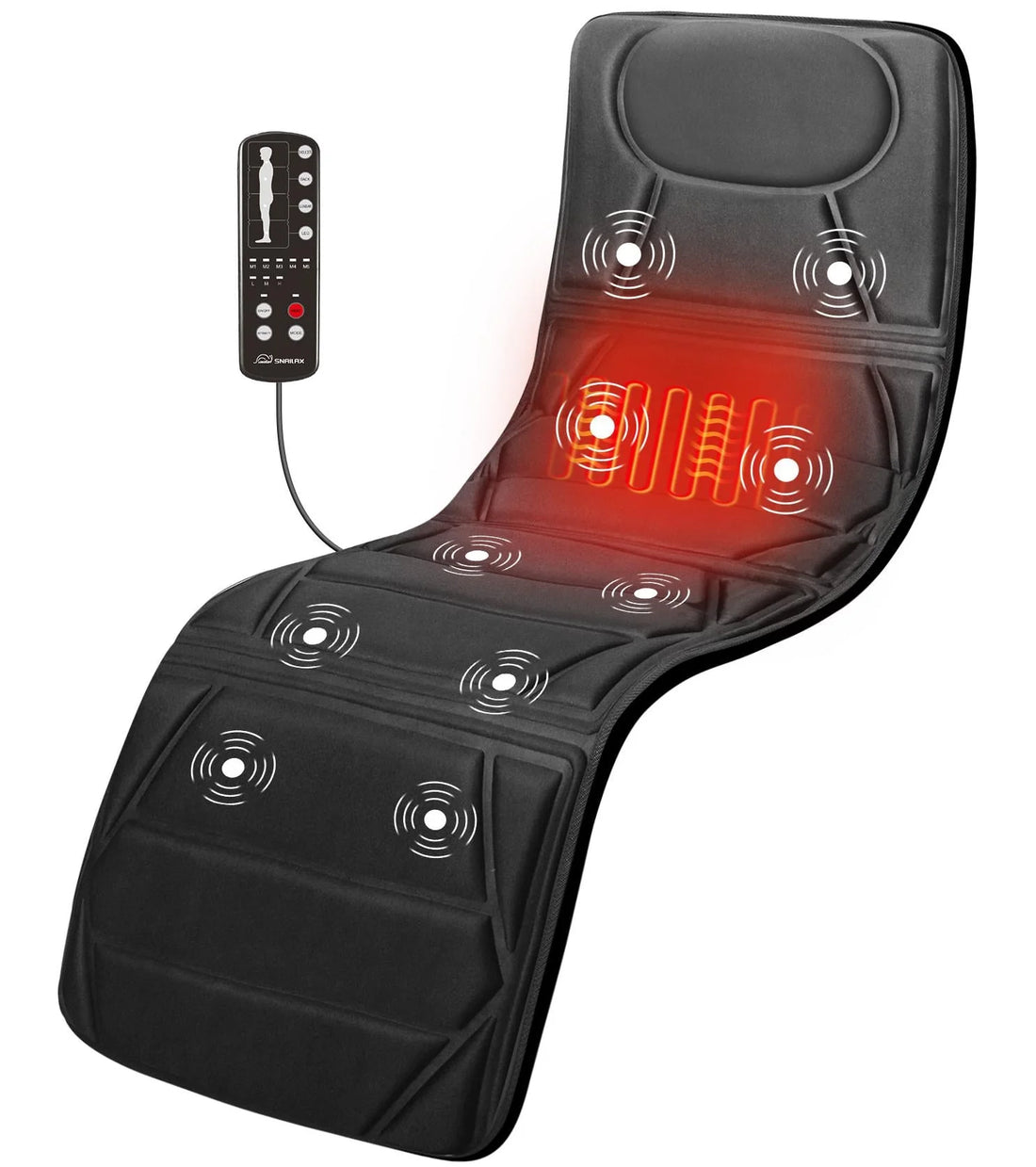 Full Body Massage Mat with Heat – Electric Vibration Massage Pad for Back, Neck, and Legs – Heated Massage Mattress for Pain Relief &amp; Relaxation, Great Gift for Men &amp; Women