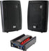 LU43PB 3-Way Indoor/Outdoor Speakers with Deep Bass + DBTMA100 Bluetooth Stereo Amplifier – High-Performance Audio System