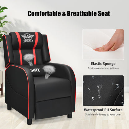 Massage Gaming Recliner Chair with Side Pockets – Ergonomic Comfort for Gamers &amp; Relaxation