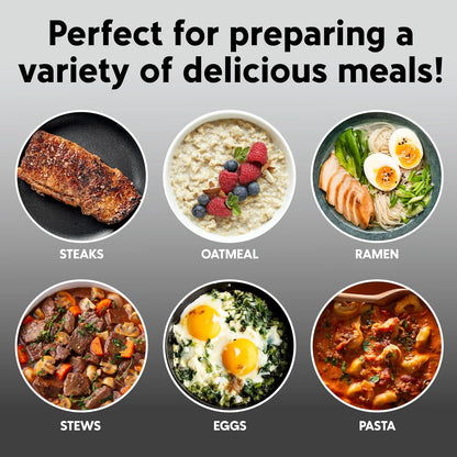 .6L Electric Hot Pot 700W Nonstick Mini Cooker