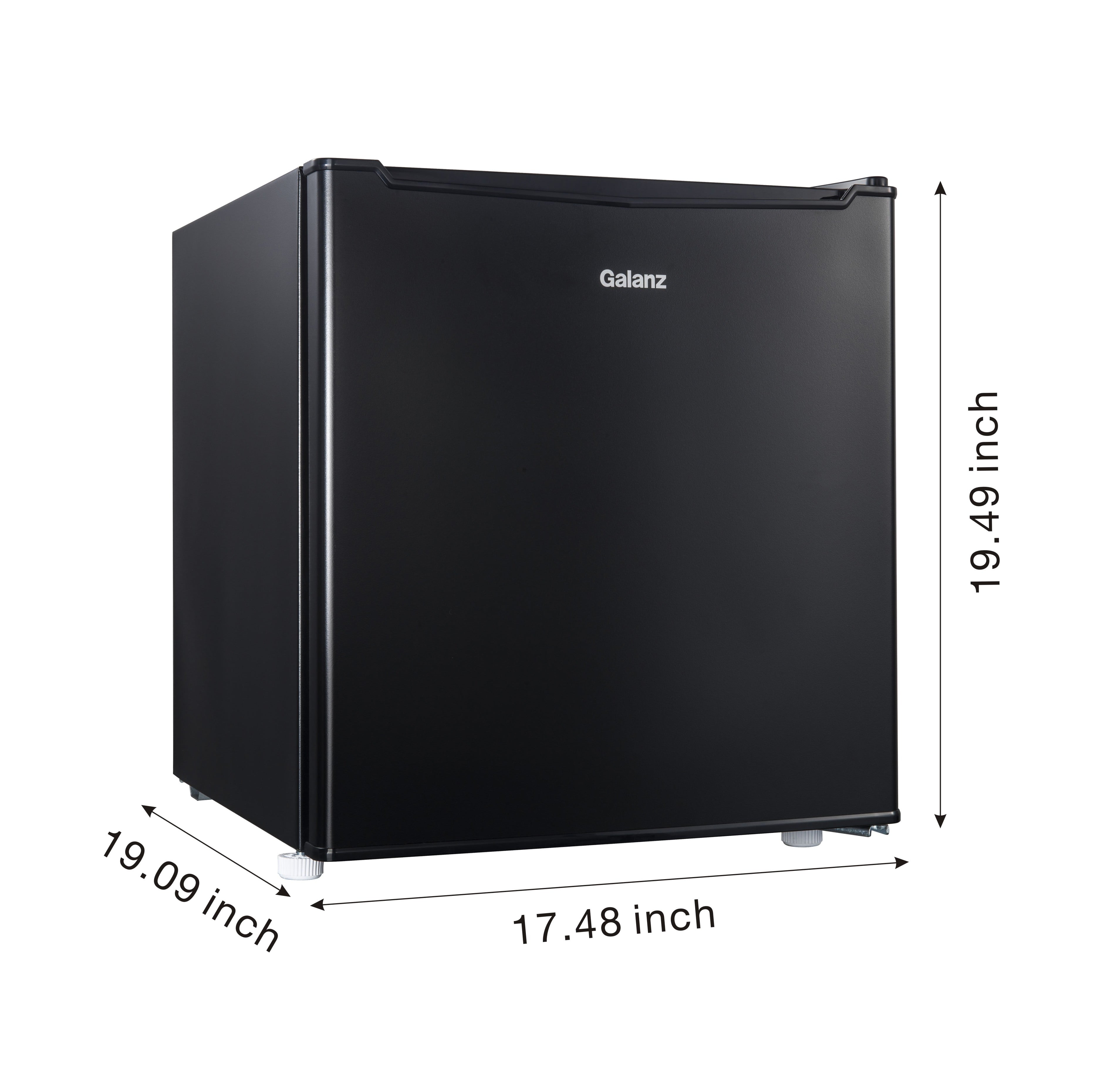 Galanz 1.7 Cu Ft Single Door Mini Fridge (GL17BK) – Black | Compact, Efficient Cooling
