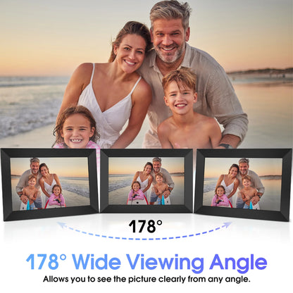 10.1-Inch Smart Digital Photo Frame with 32GB Storage, WiFi &amp; App Control 