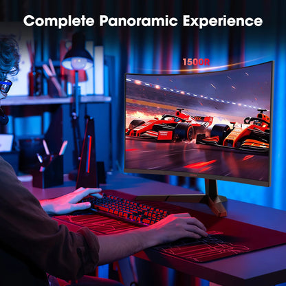 27-Inch 2K Curved Gaming Monitor – 180Hz QHD, 1ms Adaptive-Sync, HDMI &amp; DisplayPort | Model 27E6QCA