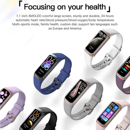 Keep Health Fitness Tracker for Women &amp; Men  AMOLED Display | Blood Pressure Monitor | Step &amp; Calorie Tracker | IP68 Waterproof | Compatible with Android &amp; iOS