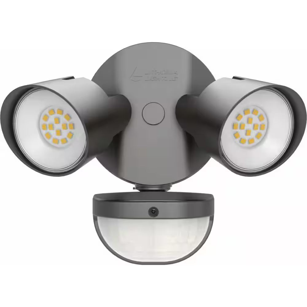 Contractor Select HGX Dark Bronze Motion Activated Outdoor Integrated LED Flood Light