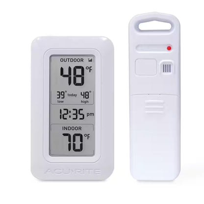 Wireless Digital Weather Thermometer – Accurate Indoor &amp; Outdoor Temperature &amp; Humidity Monitoring