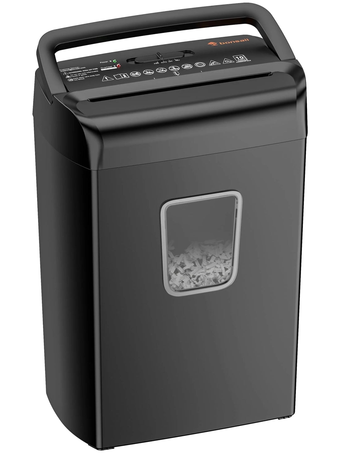 10-Sheet Cross-Cut Paper Shredder – Powerful Shredding with Large Waste Capacity