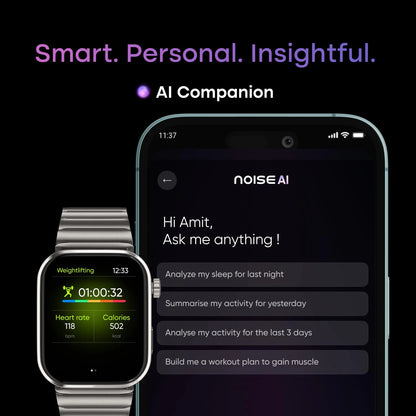 ColorFit Pro 6 Max Smartwatch – Signature Brown | 1.96&quot; AMOLED, AI, GPS, 5ATM, 7-Day Battery