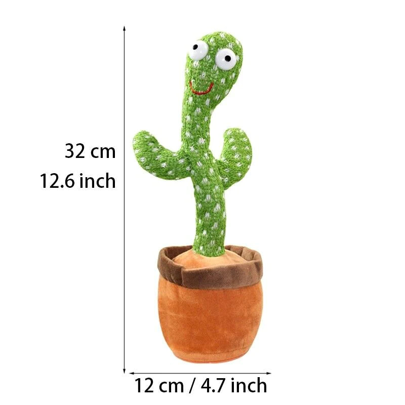 🌵 Dancing Cactus Plush Toy Doll – Electronic Recording, Singing &amp; Dancing Funny Gift (US Version)