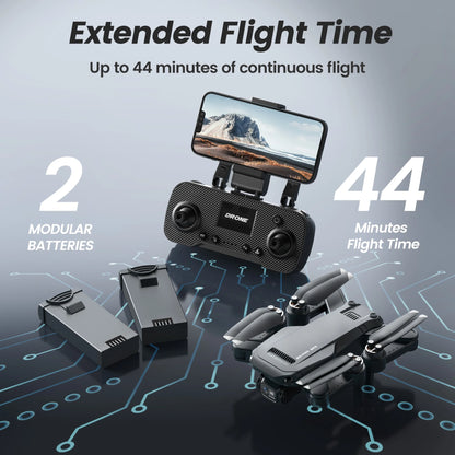 B3-PRO GPS Foldable Drone with 4K HD Camera – Brushless Motor, Dual Batteries, Black