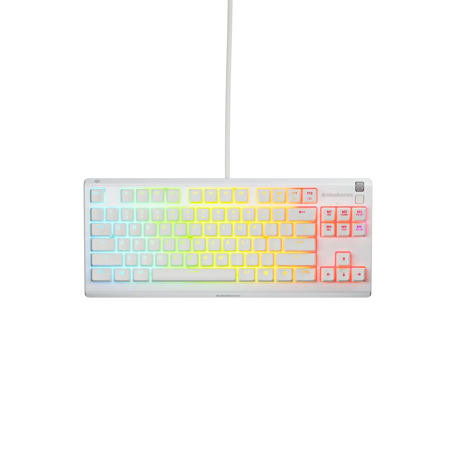 Apex 3 TKL RGB Wired Gaming Keyboard — Water &amp; Dust Resistant, Whisper-Quiet Gaming Switches, White