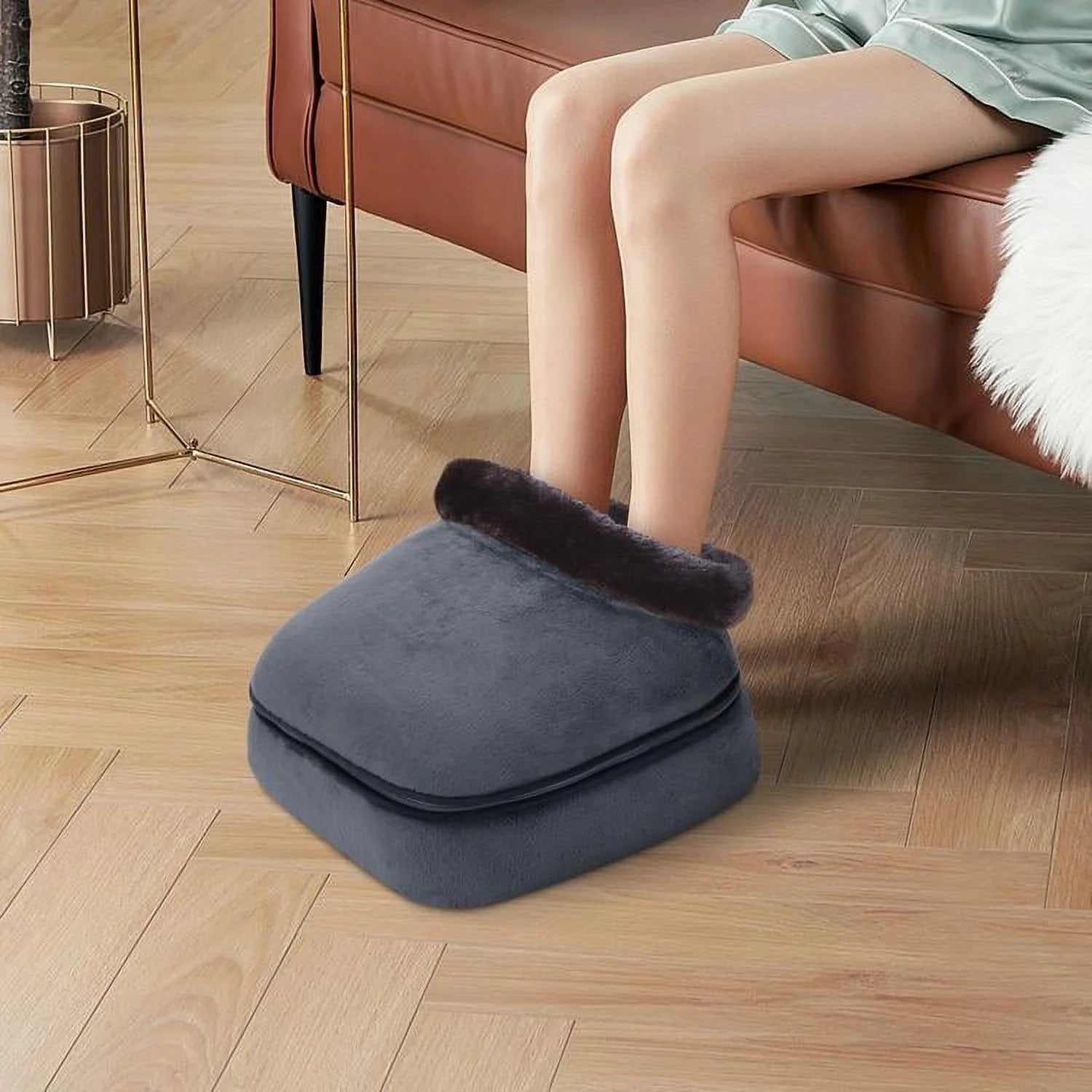 Kneading Shiatsu Foot &amp; Back Massager with Heat, Feet Warmer Machine Gift for Family