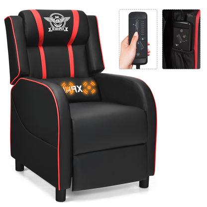 Massage Gaming Recliner Chair with Side Pockets – Ergonomic Comfort for Gamers &amp; Relaxation