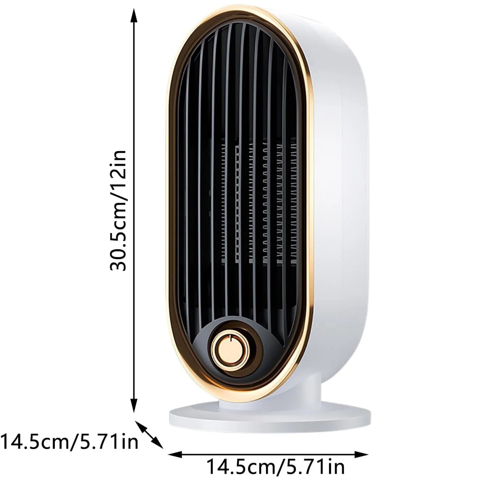 Small Electric Space Heater – 800W Fast Heating Ceramic Heater for Home, Bedroom, and Office