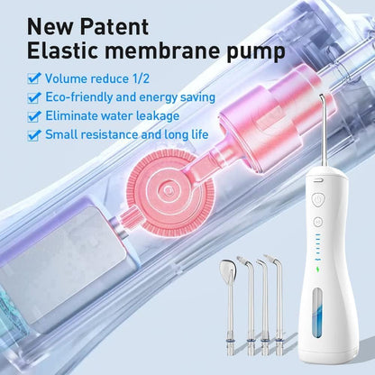 💧 Cordless Water Dental Flosser – 6 Modes, 300ML Water Tank, 4 Jet Tips | Powerful Oral Irrigator for Teeth Cleaning, Braces, and Gum Care