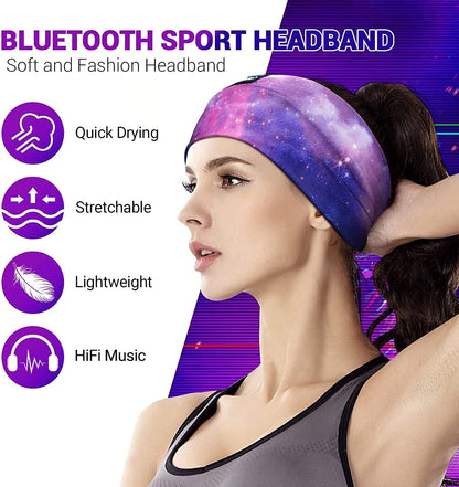 Bluetooth Sleep Headphones Headband | Wireless HD Stereo Speakers | Ultra-Thin Design for Side Sleepers | Ideal for Sleep, Yoga, Travel &amp; Sports