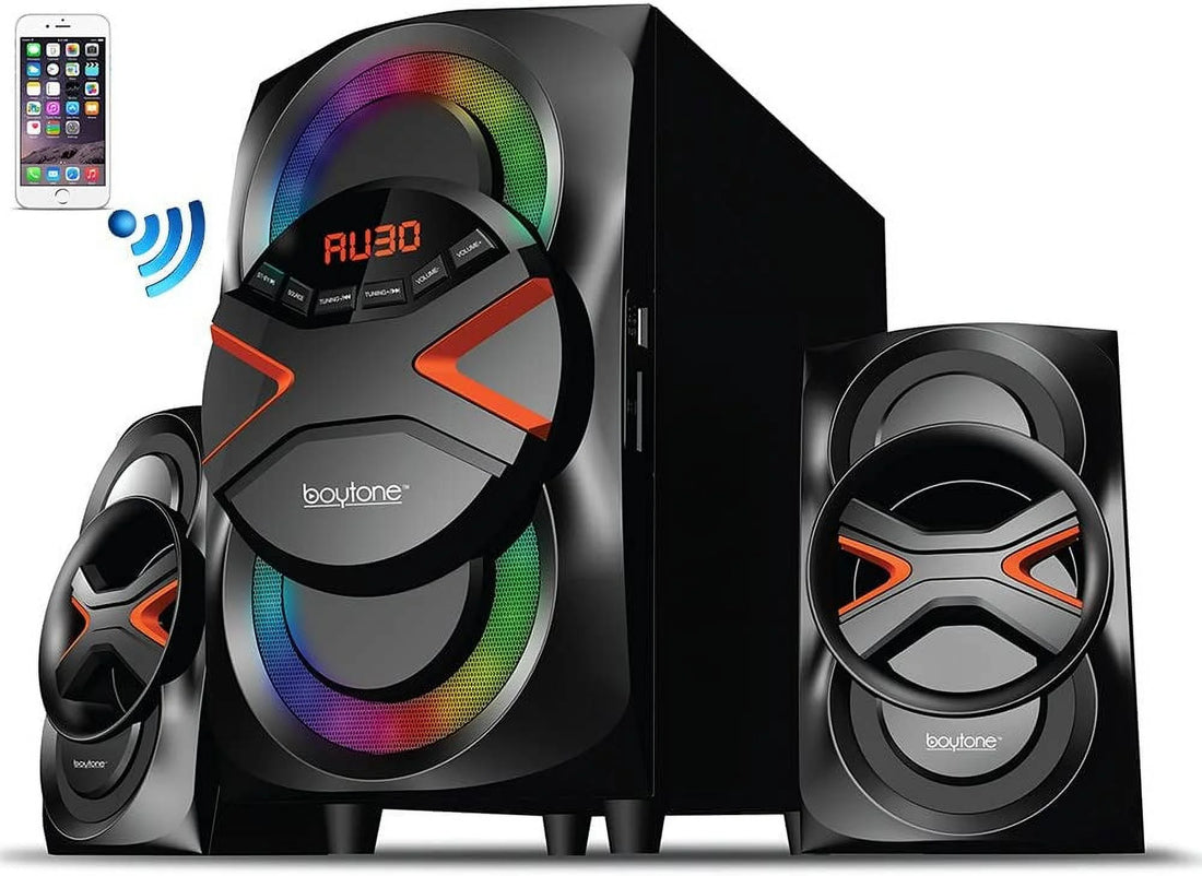 BT-326F 2.1 Bluetooth Speaker System | 60W RMS Powerful Wireless Audio