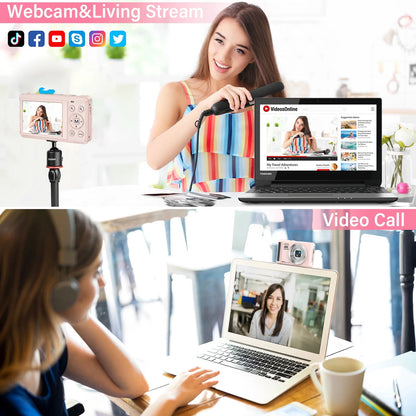 4K UHD Digital Camera – 64MP, 16X Digital Zoom with 32GB SD Card Included