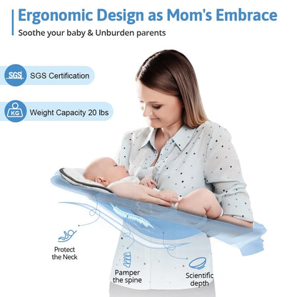 🍼 Electric Baby Swing with Bluetooth Music – 5 Sway Modes, 3 Timers, Black Infant Bouncer Rocker