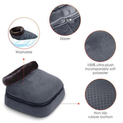 Kneading Shiatsu Foot &amp; Back Massager with Heat, Feet Warmer Machine Gift for Family