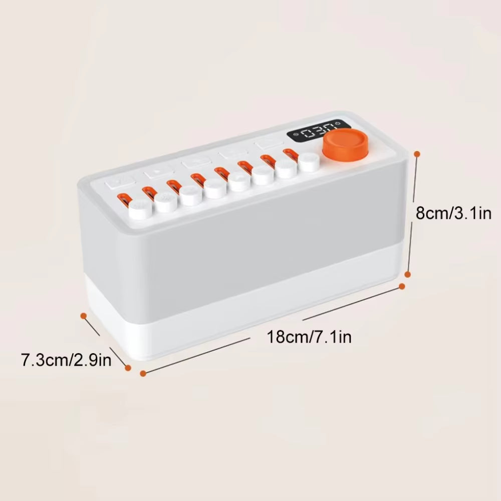 DreamGlow Soundscape: DIY Noise Machine with RGB Night Light &amp; Immersive Sleep Sounds