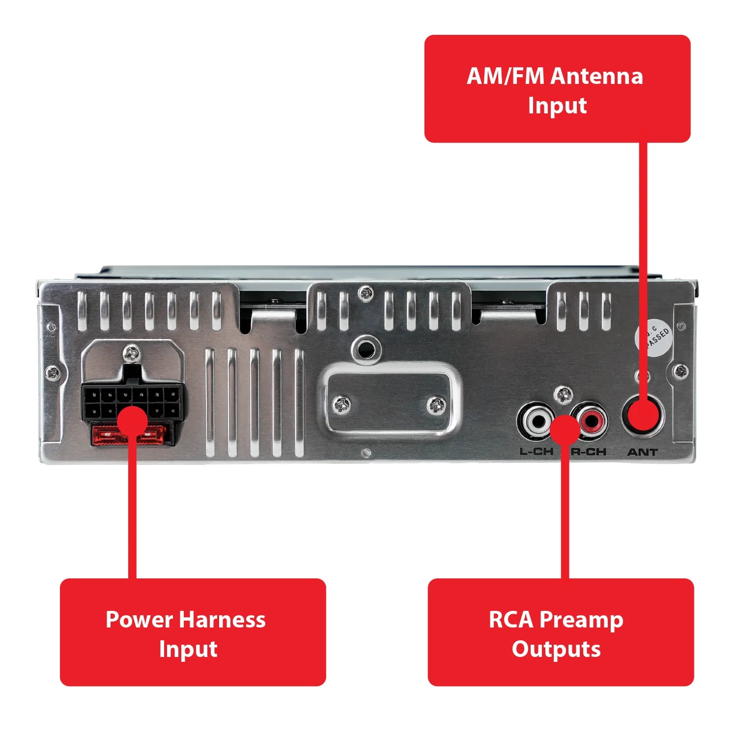 Electronics XDC100BT Single DIN Car Stereo – CD Player, Bluetooth, USB Input, AM/FM Radio