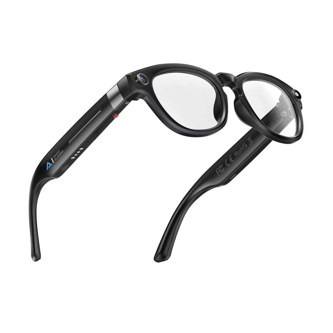 AI Smart Glasses with Bluetooth Call &amp; AI Voice Translate — Intelligent Shooting &amp; Noise Reduction, Waterproof Design