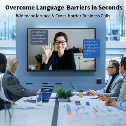 🎧 AI Translation Earbuds Real-Time – Wireless Bluetooth Headphones, 144 Languages Two-Way Translator, iOS &amp; Android Compatible, for Travel, Business, Learning &amp; Sports