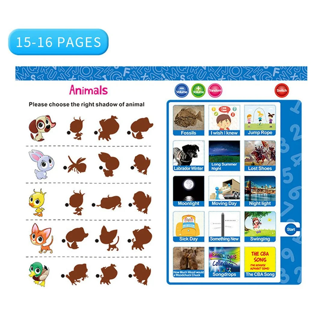 Educational Electronic Learning Book for Kids – Interactive Read &amp; Write Toy for Ages 2–6, Early Learning &amp; Writing Skills