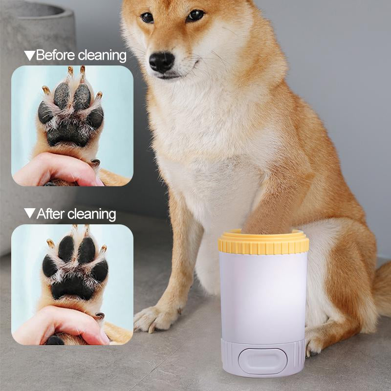 Pet Care 2nd Gen Semi-Automatic Dog Paw Cleaner – No-Electric, Portable Paw Washer Cup for Quick &amp; Effective Cleaning