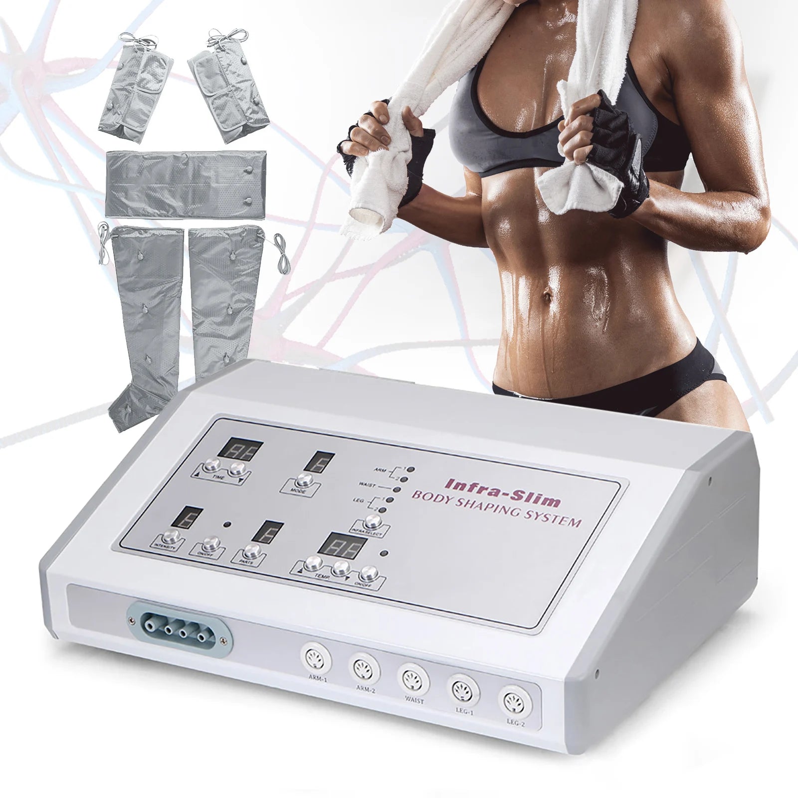 Far-Infrared Ray Heating Air Pressure Slimming Suit Pressotherapy Body Contouring Weight Loss SPA Machine