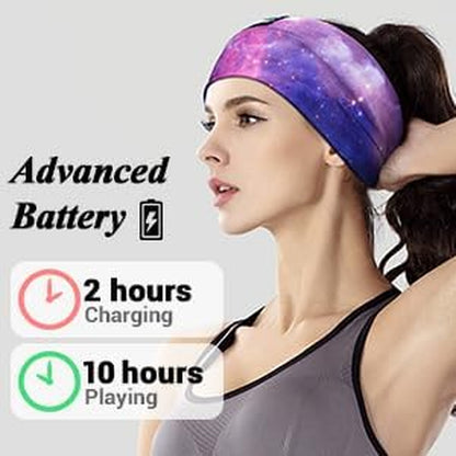 Bluetooth Sleep Headphones Headband | Wireless HD Stereo Speakers | Ultra-Thin Design for Side Sleepers | Ideal for Sleep, Yoga, Travel &amp; Sports
