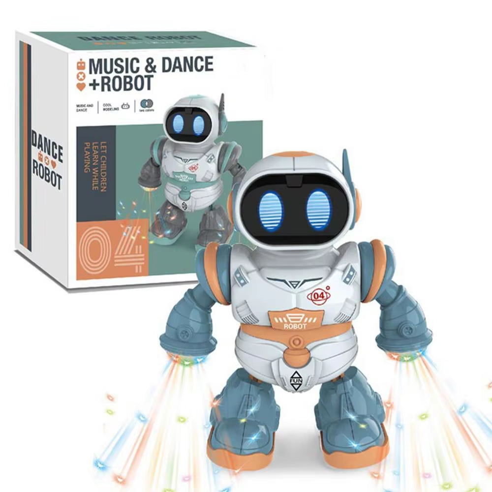 360° Spinning Robot Toy for Kids – Music, Dancing, Colorful Lights, Smart Interactive Electronic Toy for Toddlers &amp; Babies