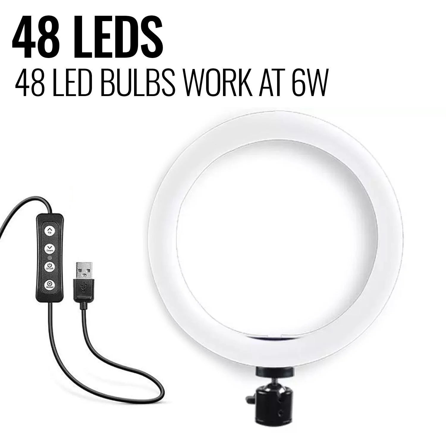 💡 LED Ring Light with Stand – Perfect for Makeup, Photography, Video, iPhone Selfies &amp; Streaming
