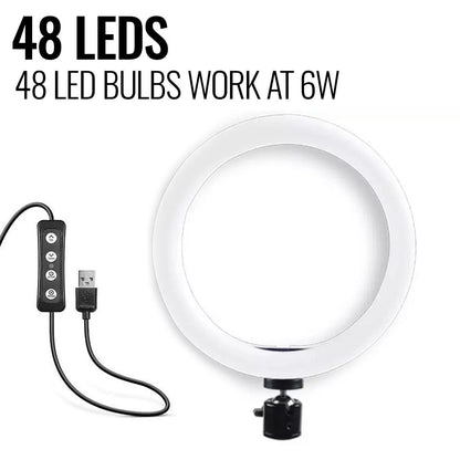 💡 LED Ring Light with Stand – Perfect for Makeup, Photography, Video, iPhone Selfies &amp; Streaming