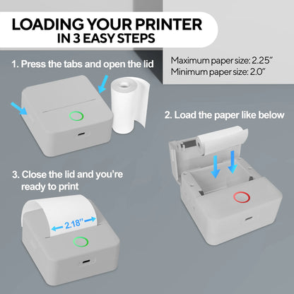 CTP500 Monochrome Thermal Printer – High-Speed Black &amp; White Label and Receipt Printing for Home or Office Use