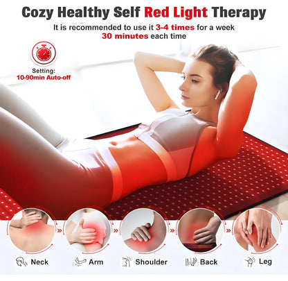 Red Light Therapy Mat – 1080 LEDs Full Body Infrared Pad (31.5&quot; x 11.8&quot;) for Pain Relief, Muscle Recovery &amp; Better Sleep  🛏️ Product Descri