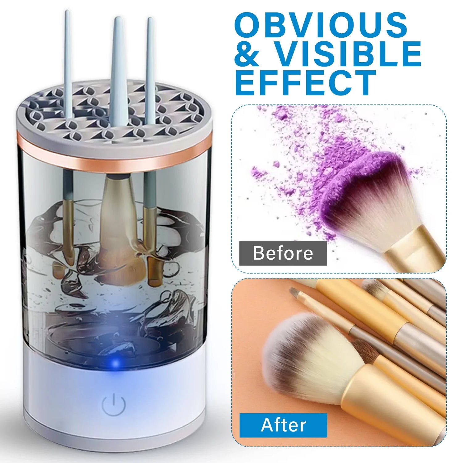 Electric Makeup Brush Cleaner – Fast &amp; Efficient Makeup Brush Cleaning Machine