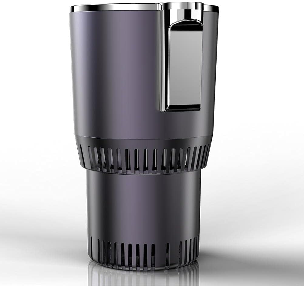2-in-1 Smart Car Cup Warmer &amp; Cooler — Auto Heating &amp; Cooling Car Tumbler Holder (Black)