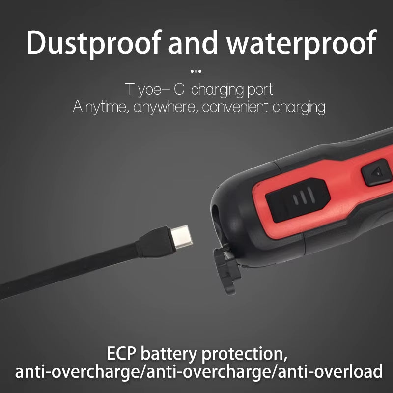 6-Speed Torque Cordless Electric Screwdriver  2000mAh Lithium Battery | 3.6V Power Tool Set | Household Maintenance &amp; Repair