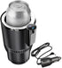 2-in-1 Smart Car Cup Warmer & Cooler — Auto Heating & Cooling Car Tumbler Holder (Black)