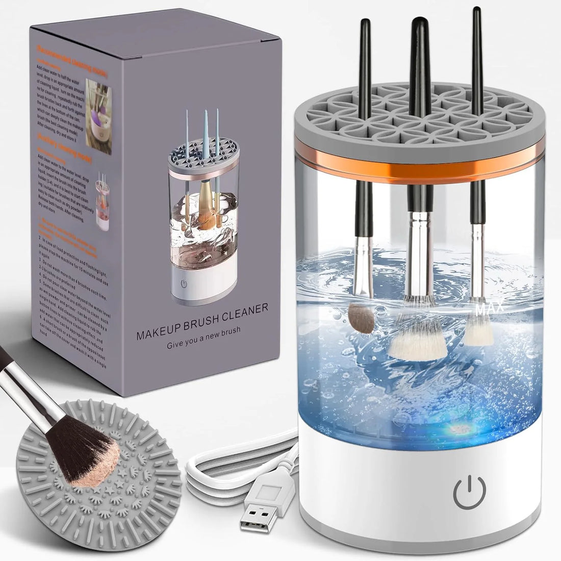 Electric Makeup Brush Cleaner – Fast &amp; Efficient Makeup Brush Cleaning Machine